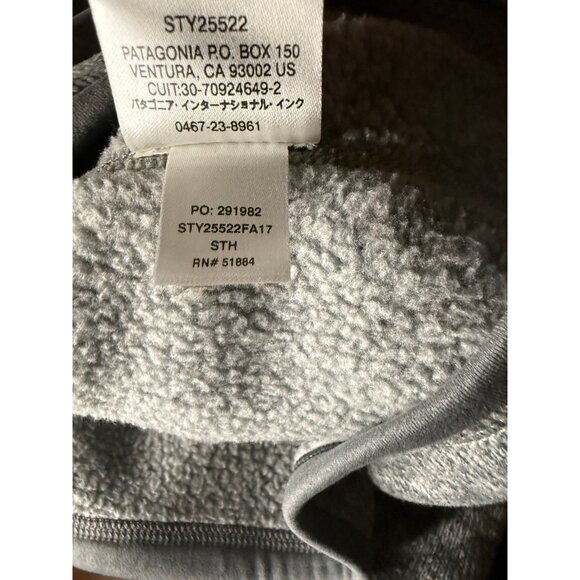 Patagonia Better Sweater Mens 2XL Gray 1/4 Zip Knit Pullover Embroidered - Picture 4 of 6